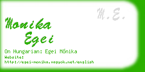 monika egei business card